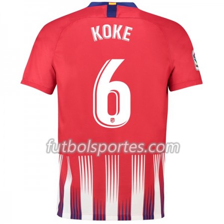Camisetas Atlético Madrid Koke 6 Primera Equipacion 2018/2019